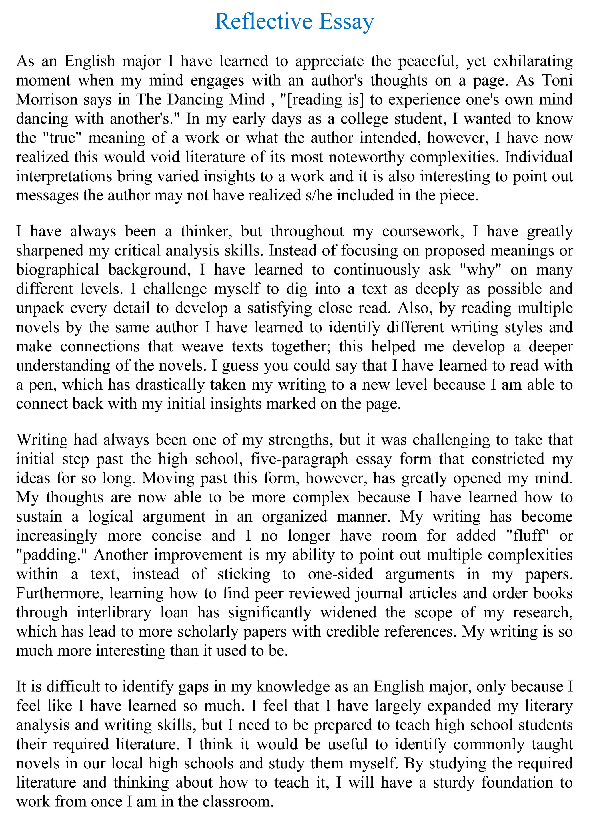 writing essay examples
