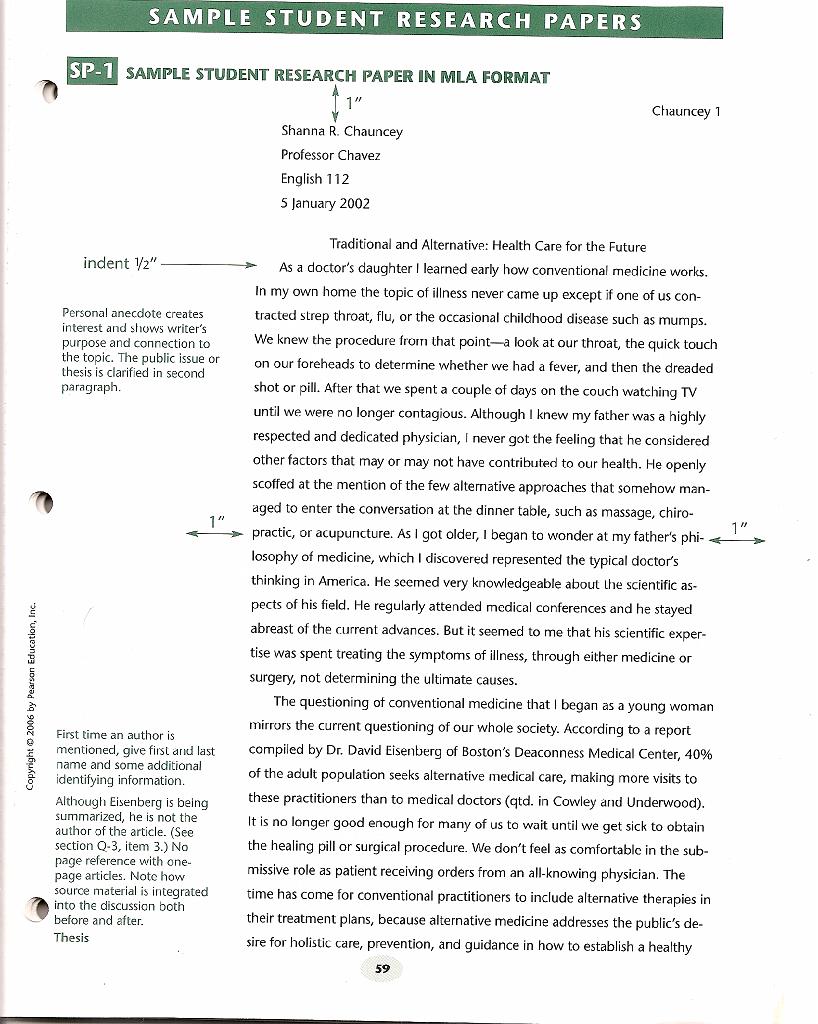 The Basics Of A Research Paper Format College Research Paper Format 