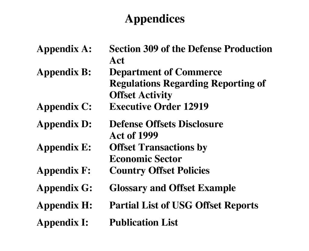 Appendix page example